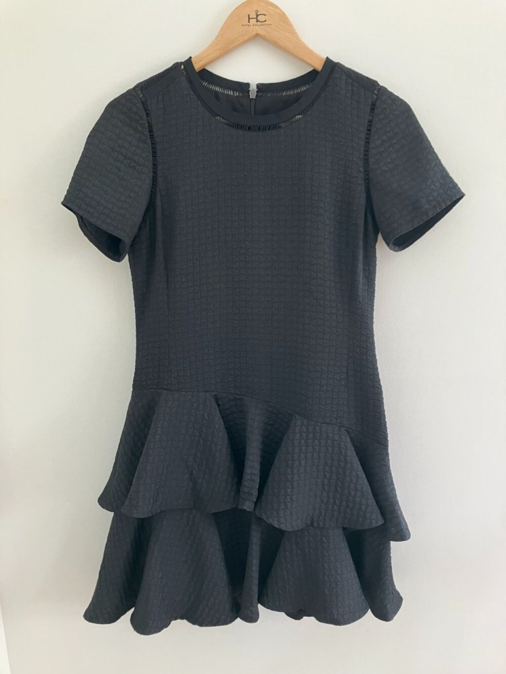 Rebecca Taylor Textured Black Dress, Size 4